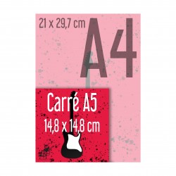 Carré A5 (14,8 x 14,8 cm)