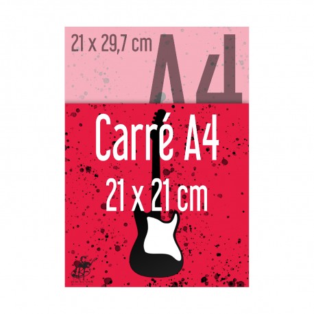 Carré A4 (21 x 21 cm)