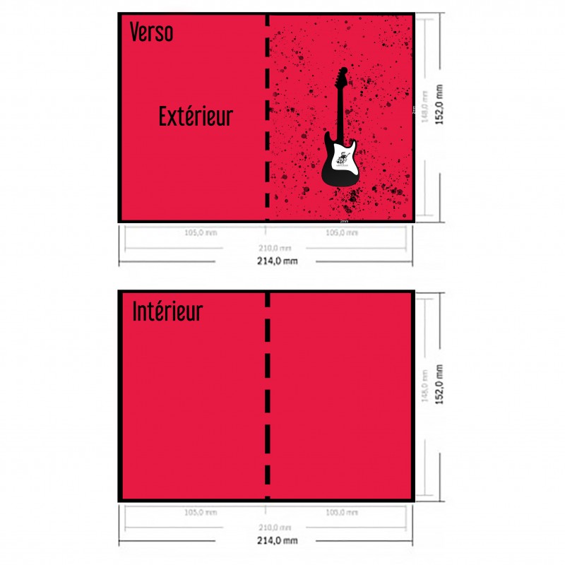 Cartes postales vierges A6, carton non couché 350 g / m², paquet de 100