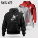 Pack 20 exemplaires - Sweat capuche Unisex	