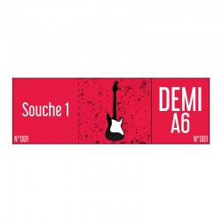 Ticket d'entrée  + 1 souche - Demi A6 (5X15cm)