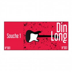 Ticket d'entrée + 1 souche - DIN LONG (9,5X21cm)