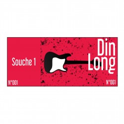 Ticket d'entrée  + 1 souche - DIN LONG (9,5X21cm)