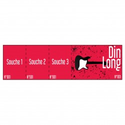 Ticket d'entrée + 3 souches - DIN LONG (9,5X21cm)