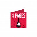 Dépliants Carré A6 - 4 pages